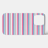 かわいい青と白のストライプ Case-Mate iPhoneケース (裏面 (横))