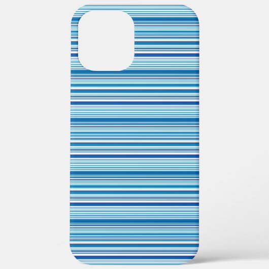 かわいい青と白のストライプ Case-Mate iPhoneケース (裏面)
