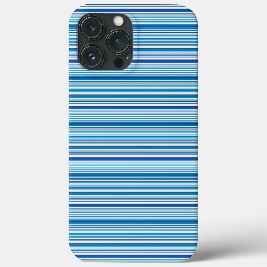 かわいい青と白のストライプ Case-Mate iPhoneケース (裏面)