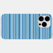 かわいい青と白のストライプ Case-Mate iPhoneケース (裏面 (横))