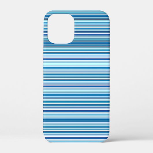 かわいい青と白のボーダー Case-Mate iPhoneケース (裏面)