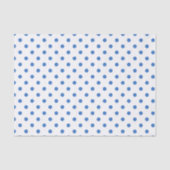 かわいい青と白の水玉模様 薄葉紙 (正面)