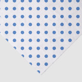 かわいい青と白の水玉模様 薄葉紙 (詳細)