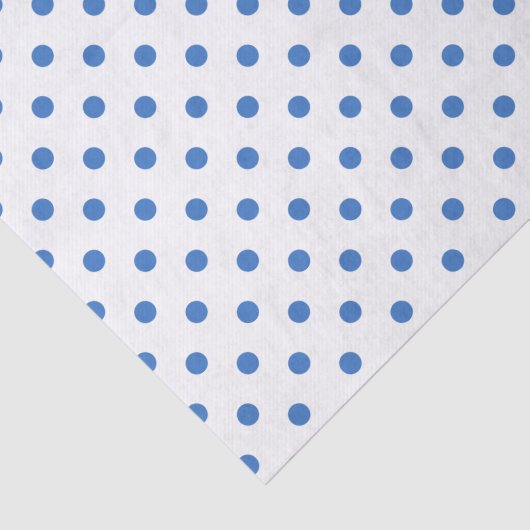 かわいい青と白の水玉模様 薄葉紙 (詳細)