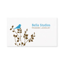 かわいい青と茶色の鳥