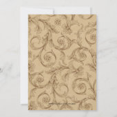 かわいい青と赤のカントリー性別発表招待状 招待状 (裏面)