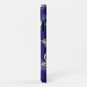 かわいい青と黄色の蝶のパタ図解入りの、写真付きのーン Case-Mate iPhoneケース (裏面/右)