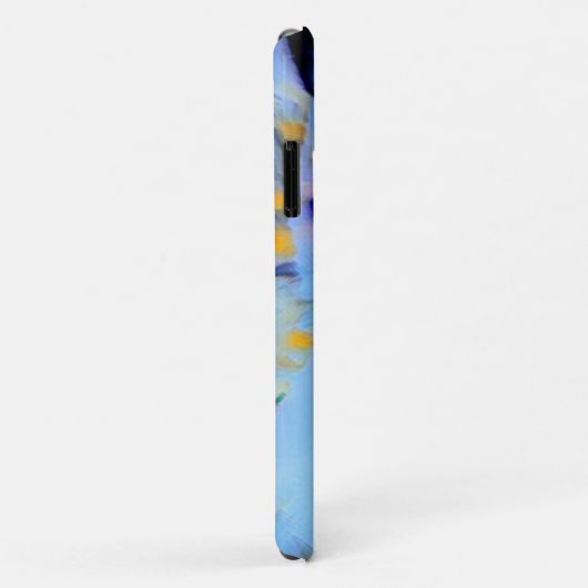 かわいい青の印象派の子猫アートと名前 Case-Mate iPhoneケース (裏面/右)