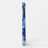 かわいい青の印象派の子猫アートと名前 Case-Mate iPhoneケース (裏面/左)