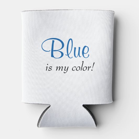 かわいい青は私の色だ 缶クーラー (正面)