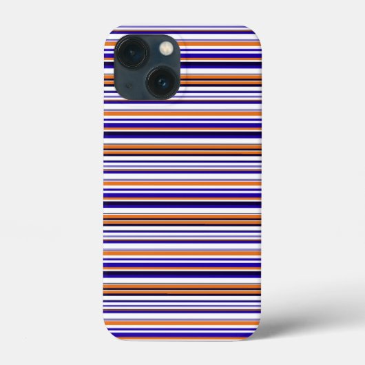 かわいい青みかんストライプ Case-Mate iPhoneケース (裏面)