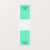 かわいい青エレガント白モダン 名刺 (外部フラット)