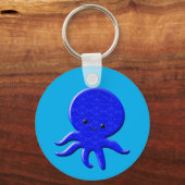 かわいい青タコ キーホルダー (裏面)