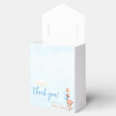 かわいい青テディベア赤ちゃんシャワー フェイバーボックス (オープン)