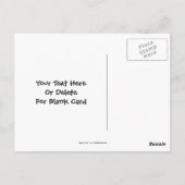 かわいい青ネコデザイン写真はがき ポストカード (裏面)