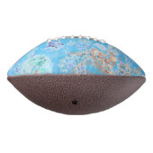 かわいい青パステルフローラバンダナ アメリカンフットボール (回転270)