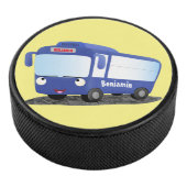 かわいい青モダンバス漫画イラストレーション アイスホッケーパック (3/4)