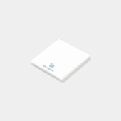 かわいい青恐竜のパーソナルグッズ ポストイット (アングル)