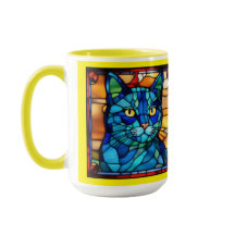 かわいい青猫のコーヒーマグ