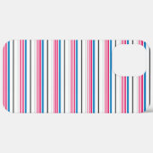 かわいい青白ストライプ Case-Mate iPhoneケース (裏面 (横))