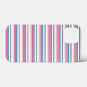 かわいい青白ストライプ Case-Mate iPhoneケース (裏面 (横))