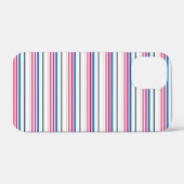 かわいい青白ストライプ Case-Mate iPhoneケース (裏面 (横))
