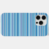かわいい青白ストライプ Case-Mate iPhoneケース (裏面 (横))
