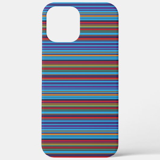 かわいい青紫のストライプ Case-Mate iPhoneケース (裏面)
