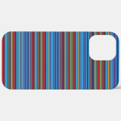 かわいい青紫のストライプ Case-Mate iPhoneケース (裏面 / 右)