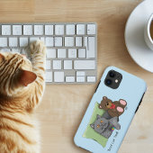 かわいい青 愛らしい灰色 最高の猫パパ 父の日 Case-Mate iPhoneケース