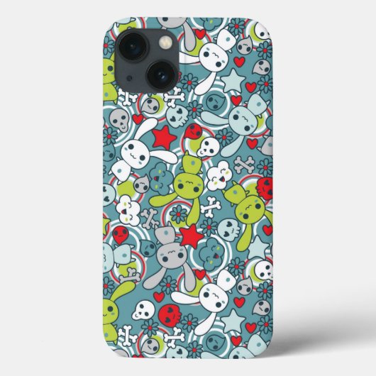 かわいい青 Case-Mate iPhoneケース (裏面)