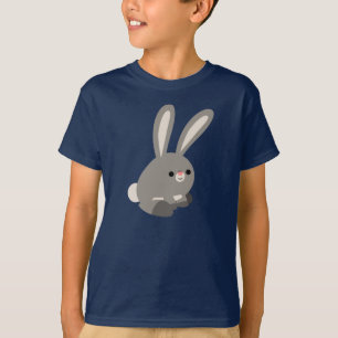 かわいい静かな漫画のウサギの子どもTシャツ Tシャツ