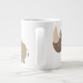 かわいい静かな漫画Rhino ジャンボコーヒーマグカップ (裏面)