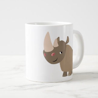かわいい静かな漫画Rhino ジャンボコーヒーマグカップ