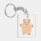 かわいい面白いキャラクター豚アクリルキーホルダー キーホルダー (正面左)