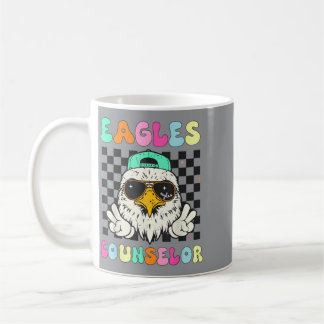 かわいい面白いスクールカウンセラーの笑顔イーグルス コーヒーマグカップ