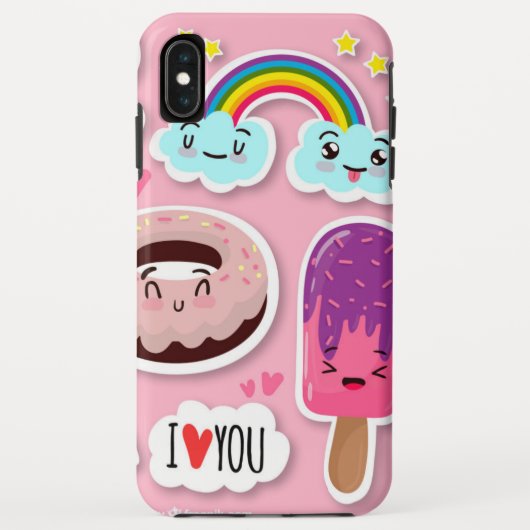 かわいい面白いステッカー Case-Mate iPhoneケース (裏面)