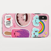 かわいい面白いステッカー Case-Mate iPhoneケース (裏面(横))