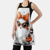 かわいい面白いハロウィーン幽霊 エプロン (インサイチュ)