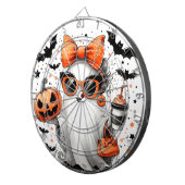 かわいい面白いハロウィーン幽霊 ダーツボード (正面右)
