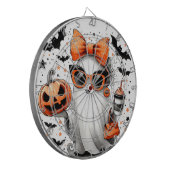 かわいい面白いハロウィーン幽霊 ダーツボード (正面左)