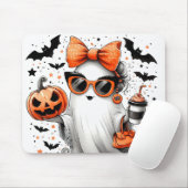 かわいい面白いハロウィーン幽霊 マウスパッド (マウス)