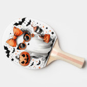 かわいい面白いハロウィーン幽霊 卓球ラケット (横)