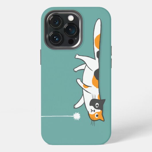 かわいい面白い三毛猫 | 猫好きのための iPhoneケース (裏面)