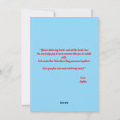 かわいい面白い子犬ラブハートバレンタインカード シーズンカード (裏面)