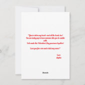 かわいい面白い子犬ラブハートバレンタインカード シーズンカード (裏面)