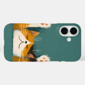 かわいい面白い猫の昼寝 Case-Mate iPhoneケース (裏面 (横))