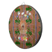 かわいい面白い赤ちゃんライオンキング：ハクナマタタデザイン ダーツボード (正面右)