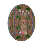 かわいい面白い赤ちゃんライオンキング：ハクナマタタデザイン ダーツボード (正面左)