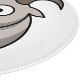かわいい面白い農場のヤギ    カッティングボード (角)